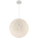 Entwined 1 Light 16 inch Matte White Pendant Ceiling Light